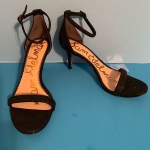 NWT Sam Edelman Black Mesh w/Glitter Sandals 8.5